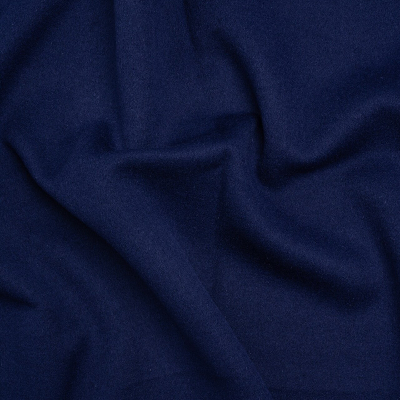 1 Yard Bright Navy Virgin Wool and Cashmere Double Cloth Coating Astana Collection 58 Inches Width